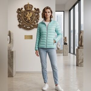 Basler Women's Real Down Quilted reversible Jacket